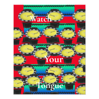 Watch Your Tongue Graphic Photo Print