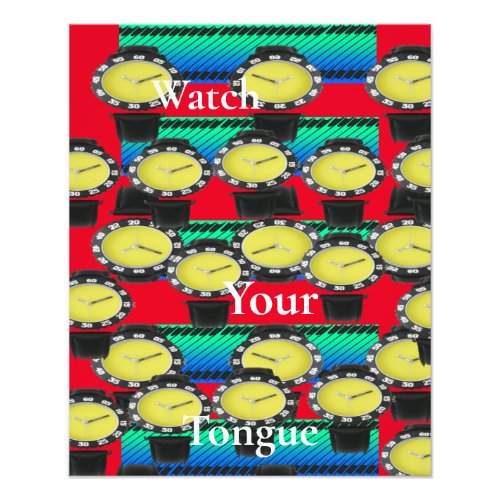 Watch Your Tongue Graphic  Photo Print