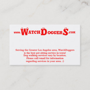 WatchDoggers! Business Card