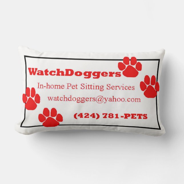 WatchDoggers Lumbar Pillow (Front)