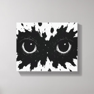 Watcher in the Ink: Eye‑Blot Sigil Canvas Print