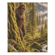 Watcher in the Olympics Bigfoot Faux Wrapped Canva