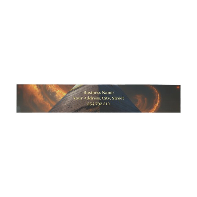 Watcher of the Afterlife – Anubis.   Invitation Belly Band (Flat)