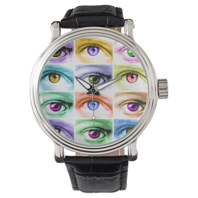 WATCHES - EYE POP ART (Front)