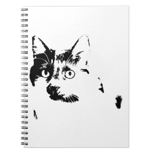 Watchful Cat Portrait Notebook
