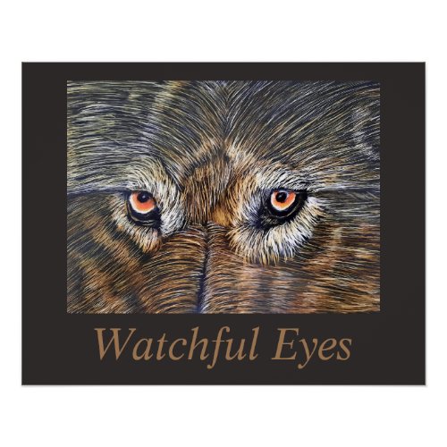 Watchful Eyes Glossy Poster