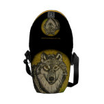 Watchful Eyes Wolf Messenger Bag Watchful Eyes Wolf Messenger Bag