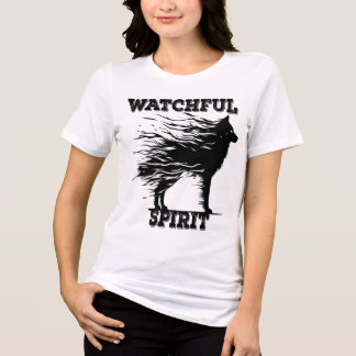 Watchful Spirit Wolf Tri-Blend Shirt