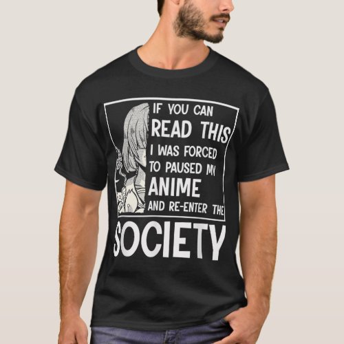 Watching Anime _ Waifu Anime Stuff T_Shirt
