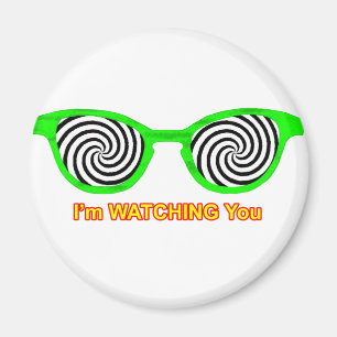 Watching Hypnotize Sunglasses Green Rim The MUSEUM Magnet