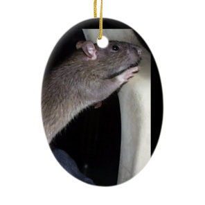 WATCHING RAT ORNAMENT