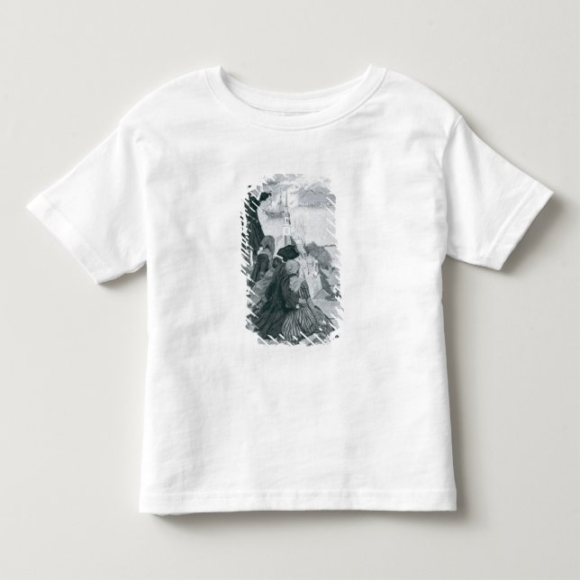 Watching the Fight at Bunker Hill illustration Toddler T-shirt (Front)