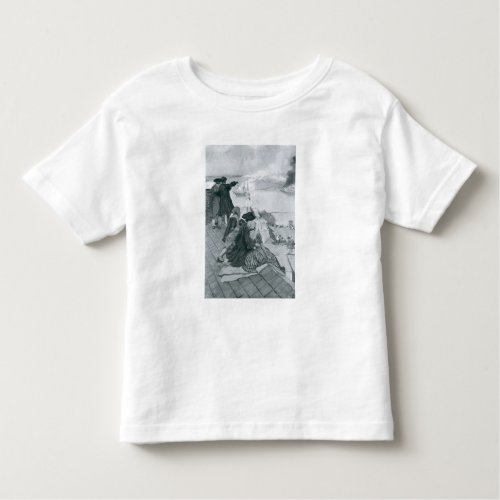 Watching the Fight at Bunker Hill illustration Toddler T_shirt
