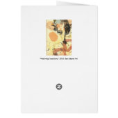 Watching Transitions Abstract Art Card (Back)