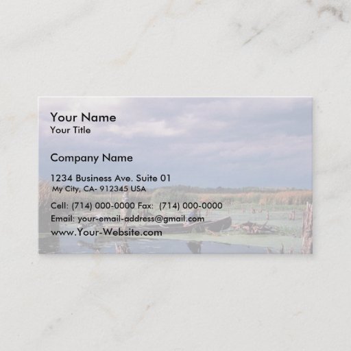 Customizable Watching Waterfowl Business Card Template