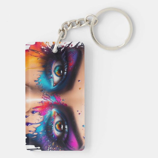 Watching you! Acrylic Keychain (Back)