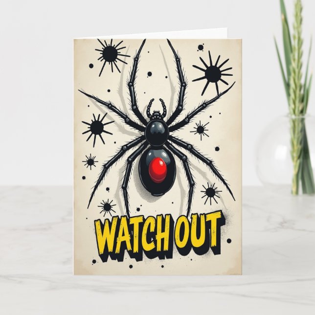 Watchout Spider Card (Front)