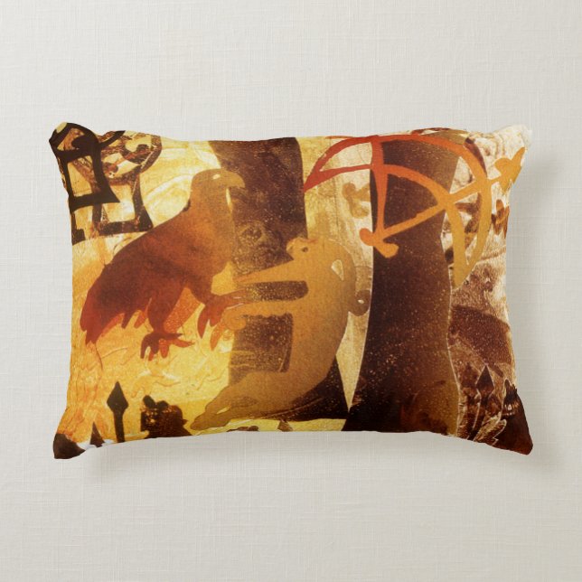 Watchstone and Symbols Accent Pillow (Front)