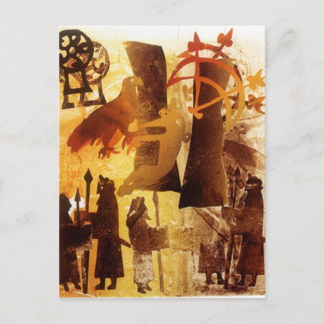 Watchstone and Symbols Postcard (Front)