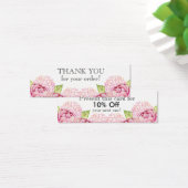 Watecolor Floral Slim Thank You with Discount (Desk)