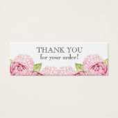 Watecolor Floral Slim Thank You with Discount (Front)