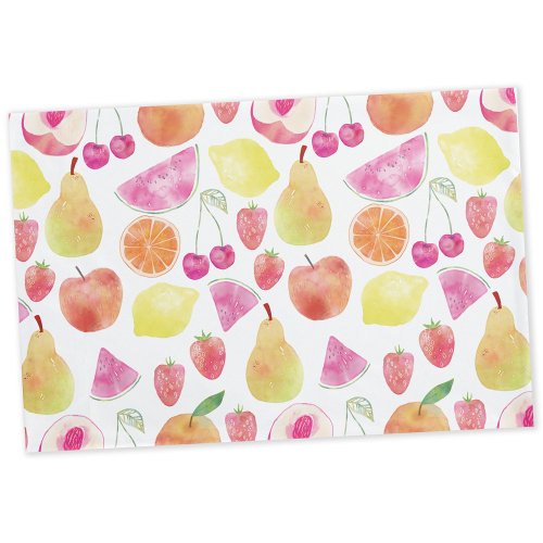 Watecolor Fruit Pillow Case