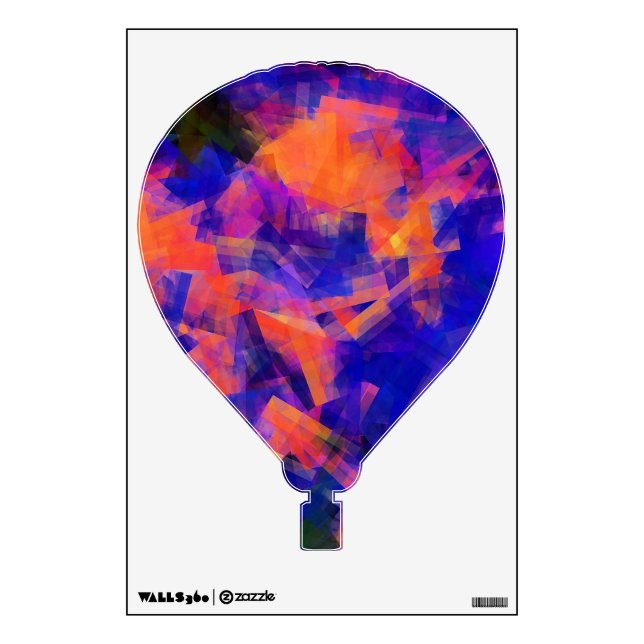 WATER ABSTRACT BALLOON WALL STICKER (Front)