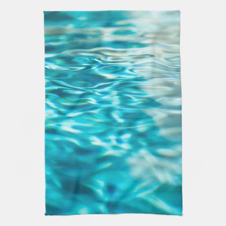 Water Abstract Blue Green Turquoise Aqua Sea Towel