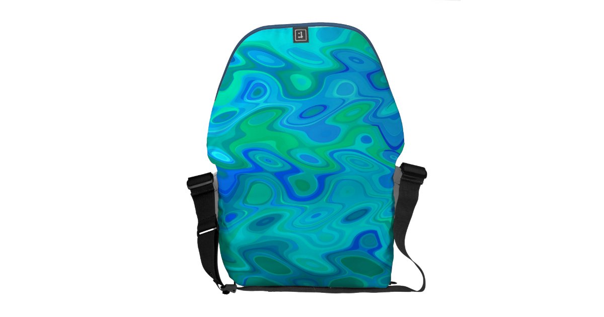 Water Abstract Design Messenger Bag | Zazzle
