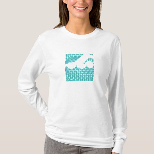 Water abstract swimmer design T-Shirt