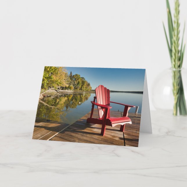 Water | Adirondack Chair at the Lake Card (Front)