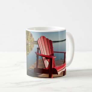 Water   Adirondack Chair at the Lake Coffee Mug
