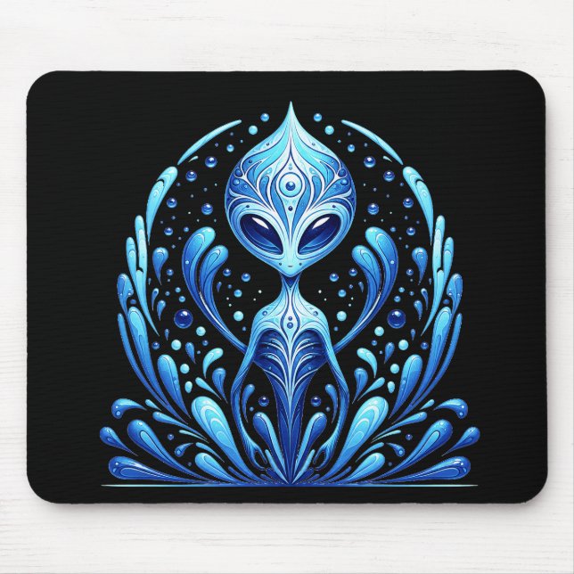 Water Alien Mouse Pad (Front)