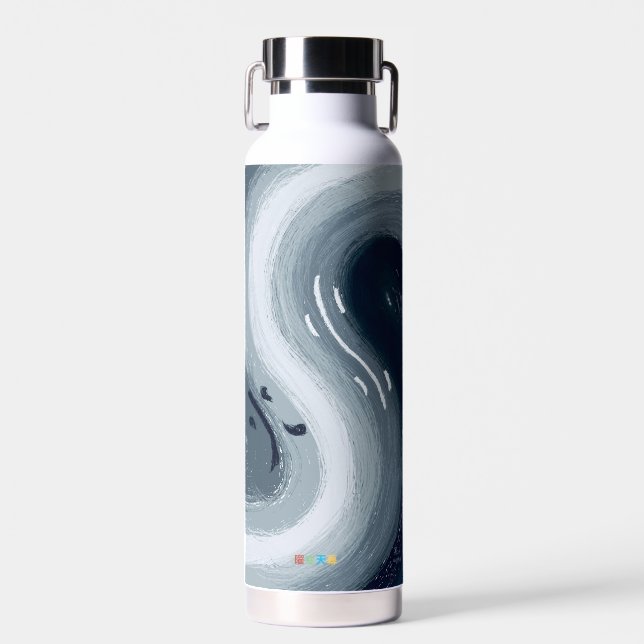 Water and Fire are like Yin and Yang in harmony Bottle (Front)