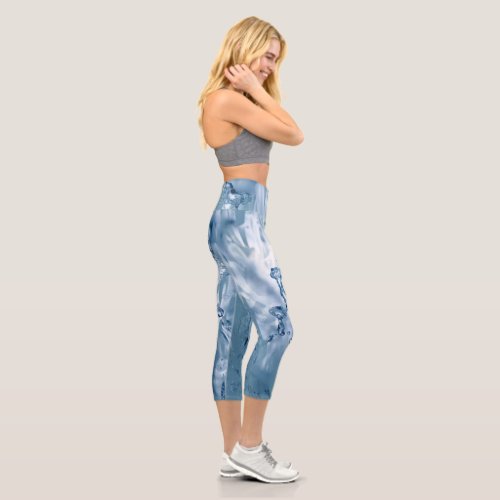 Water And Fire Womens Yoga Capri Leggings