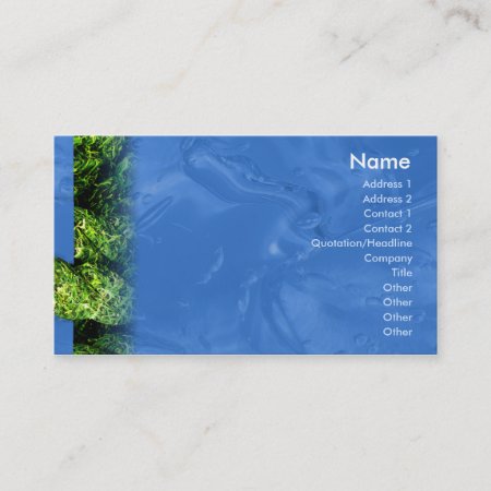 Water And Grass - Business Business Card