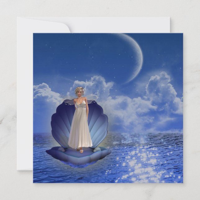 Water Angel Invitations (Front)