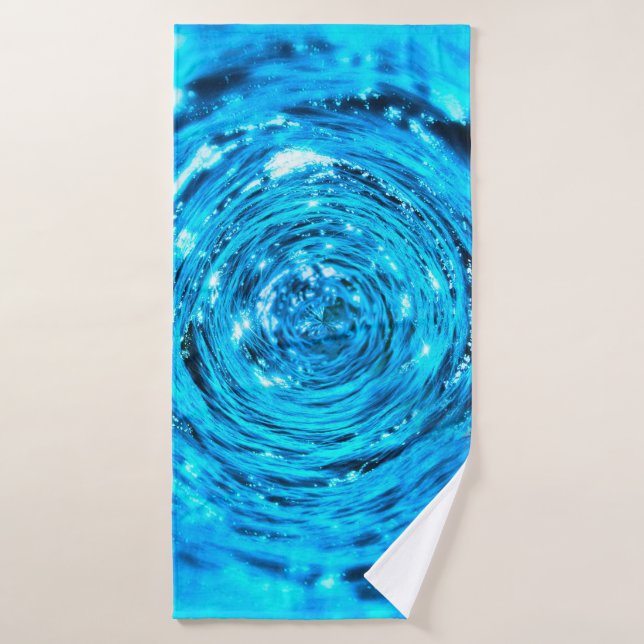 Water aqua tunnel liquid bath towel (Bath Towel)