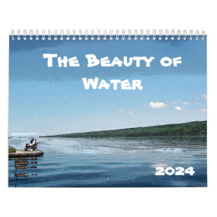 Water Art Nature Photography Blue 2024 Calendar