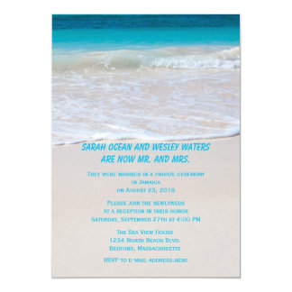 Reception Only Invitations Announcements Zazzle Water At The S Reception Only Card