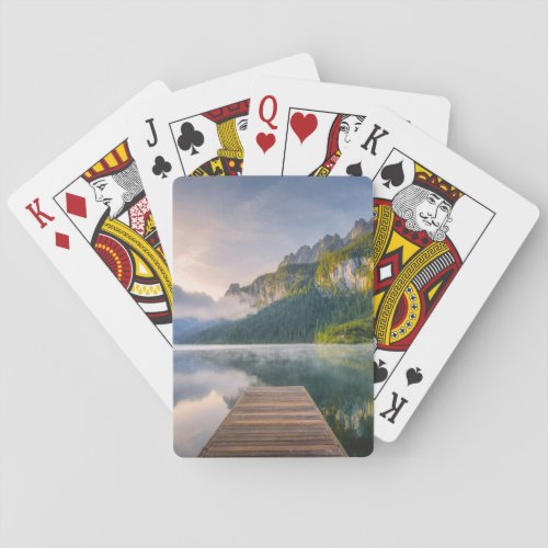 Water  Azure Alpine Lake Austria Playing Cards