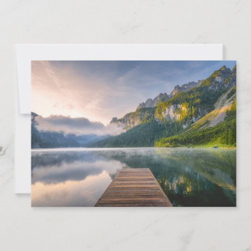 Water  Azure Alpine Lake Austria Thank You Card