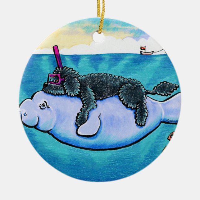 Water Babies Ceramic Ornament (Front)