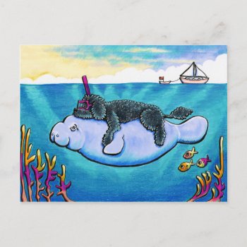 Water Babies Postcard by offleashart at Zazzle