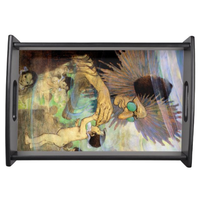 Water Baby and Fairy, Jessie Willcox Smith Serving Tray (Front)