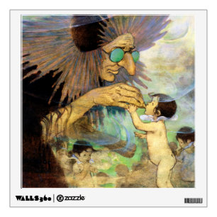 Water Baby and Fairy, Jessie Willcox Smith Wall Decal