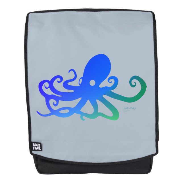 Water Baby - Blue Octopus Backpack (Front)