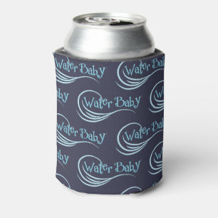 Water Baby Can Cooler Blue