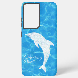 Water Baby Dolphin Wave Case