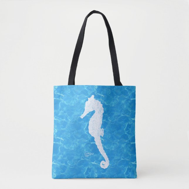 Water Baby Seahorse Tote (Front)